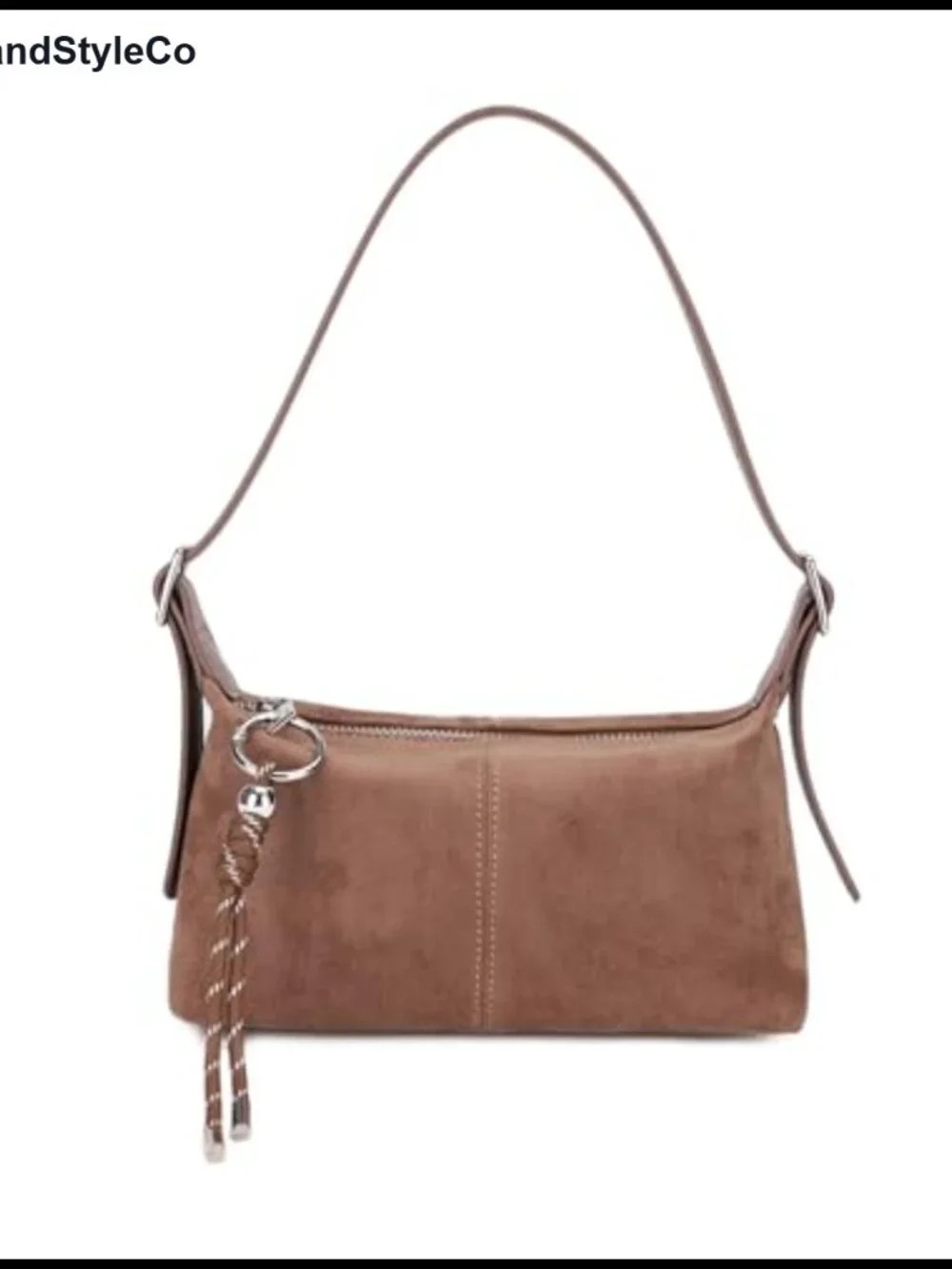 Suede Vegan Leather Small Crossbody Shoulder Bag with Adjustable Straps and